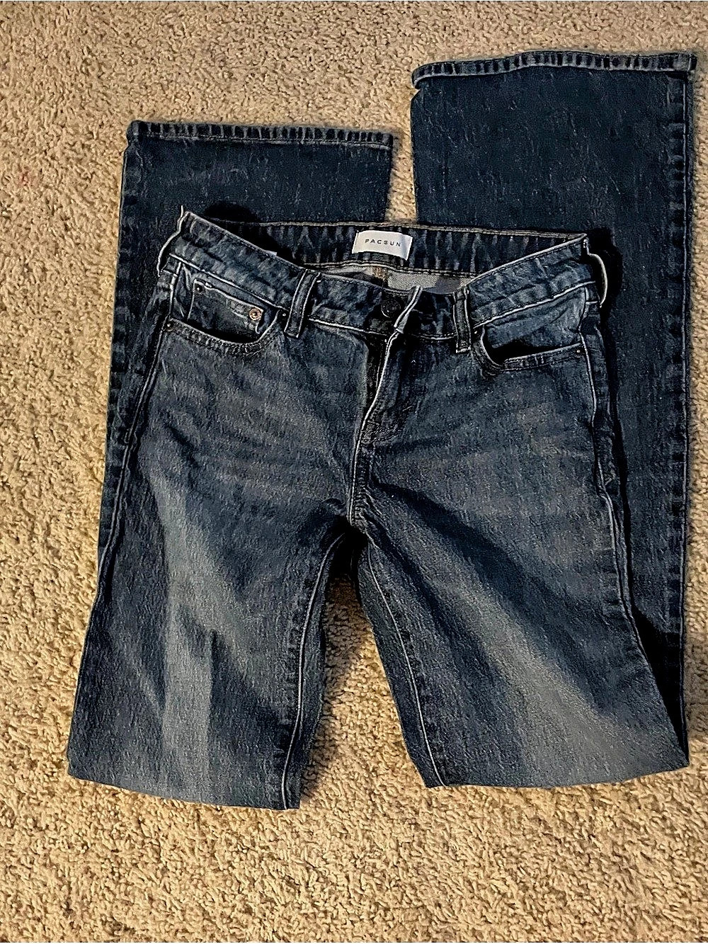 Jade Low Rise Boot Jeans Blue Waist 24